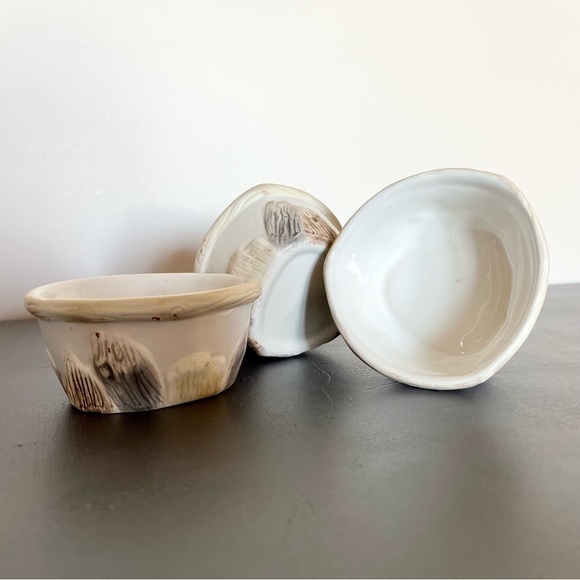 Set of 3 Nature Bowls with Iron Stand & Real Twig and Feather Finial - Picture 4 of 8